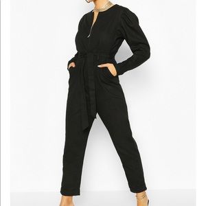 Brand New black belted Jumpsuit.